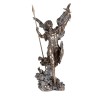 Statue de l’archange Uriel en bronze coulé à froid, hauteur 36 cD.