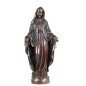 Statue de la Vierge Miraculeuse en bronze coulé à froid, hauteur 21 cm.