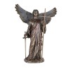 Statue bronze coulé à froid archange Zadkiel, H. 35 cm