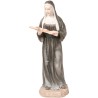 Statue de sainte Rita en polystone polychrome, peinte à la main, hauteur 21 cm.