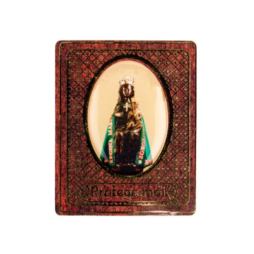 Magnet en bois 5 x 4 cm avec resine.