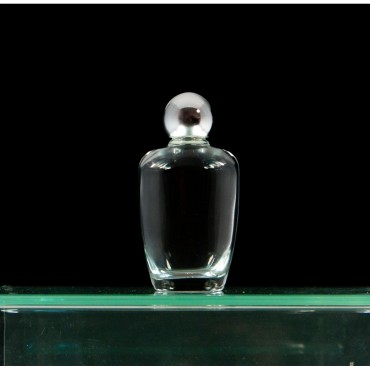 Bouteille verre 40 ml - H. 10cm + résine