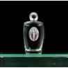 Bouteille verre 115 ml - H. 11 cm + resine