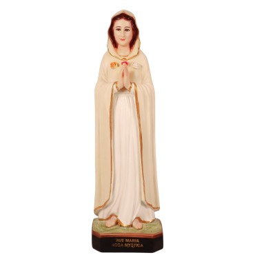 Statue ND des Roses en fibre de verre, en couleur, pour intérieur/extérieur. Hauteur : 60 cm...