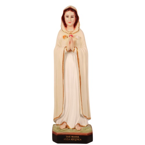 Statue ND des Roses en fibre de verre, en couleur, pour intérieur/extérieur. Hauteur : 60 cm...