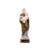 Statue en poudre de marbre, peinte a la main de saint Joseph, 2 Tailles.