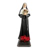 Statue en resine peinte a la main de sainte Rita. Plusieurs tailles.