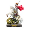 Statue de saint Georges en résine peinte à la main. Plusieurs tailles.