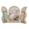 Triptyque religieux avec dorure à chaud – Format 9 x 13 cm, plusieurs saints.