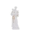 Statue en resine et poudre de marbre blanc avec des touches doree de St Antoine- Livree en boite- Differentes tailleS-