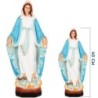 Statue de la Vierge Miraculeuse en couleur, en résine ou fibre de verre, pour intérieur et extérieur – Plusieurs tailles..