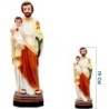 Statue Saint Joseph en résine ou fibre de verre, en couleur, pour intérieur/extérieur. Plusieurs tailles...