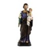 Statue de saint Joseph en résine peinte à la main. Plusieurs tailles.