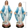Statue de la Vierge Miraculeuse en couleur, en résine ou fibre de verre, pour intérieur et extérieur – Plusieurs tailles..