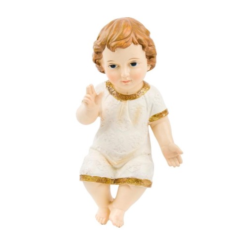 Enfant Jésus pour crèche en résine, peint a la main, plusieurs tailles..