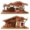 Lot de 2 cabanes en bois - H. 13 cm..
