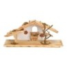Cabane en bois de pin - H. 15 cm - L. 38 cm.