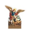 Bougeoir en plexi assemblable, avec représentations de saints. Livre avec une bougie, H. 13,5 cm. Plusieurs saints