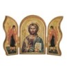 Triptyque religieux avec dorure à chaud – Format 9 x 13 cm, plusieurs saints.