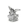 Pin´s silhouette de saint Michel H. 1,5 cm en métal couleur argentée.