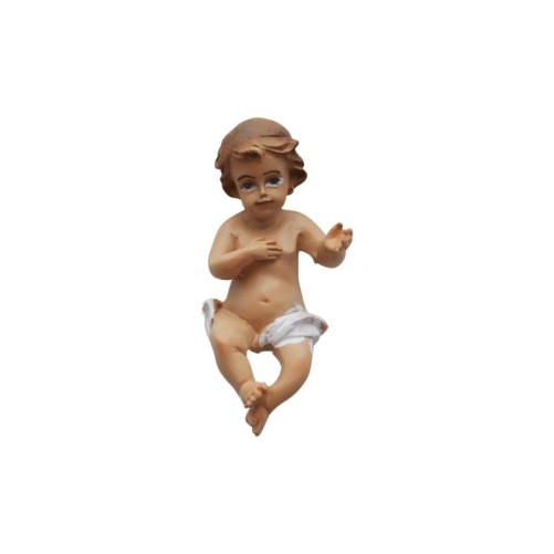 Enfant Jésus pour crèche en résine, peint a la main, plusieurs tailles..