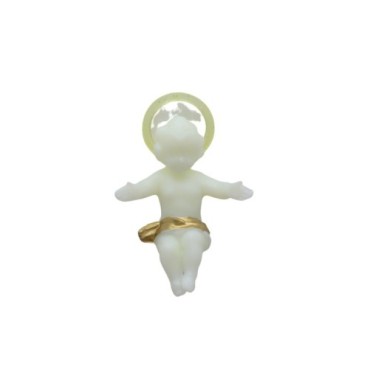 Enfant Jésus bras ouverts, fluorescent pour crèche, plusieurs tailles..