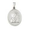 Médaille en acier inoxydable de couleur argentée, H. 2.1 cm. Existe avec différents Saints