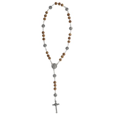 Chapelet de dévotion aux 7 Douleurs et 7 Allégresses de saint Joseph, livré en sachet avec notice explicative