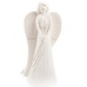Ange blanc en résine avec décor épis de blé - hauteur 13,5 cm, livre en boite individuelle.
