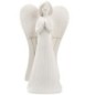 Ange blanc en résine avec les mains jointes - hauteur 13,5 cm, livre en boite individuelle.