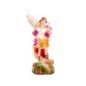 Statue en résine ou fibre de verre intérieur/extérieur en couleur de saint Michel, Hauteur 15 cm.