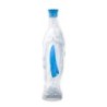 Gourde Notre Dame de Lourdes en plastique ceinture bleue H.17 cm.