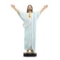 Statue resine peinte a la main du Christ Redempteur de la mosaique de la basilique de Montmartre H. 20 cm en couleur.